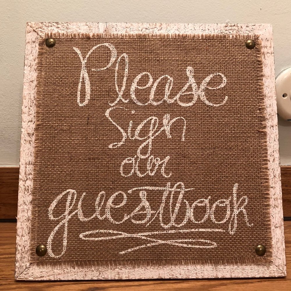 Wedding Guestbook sign